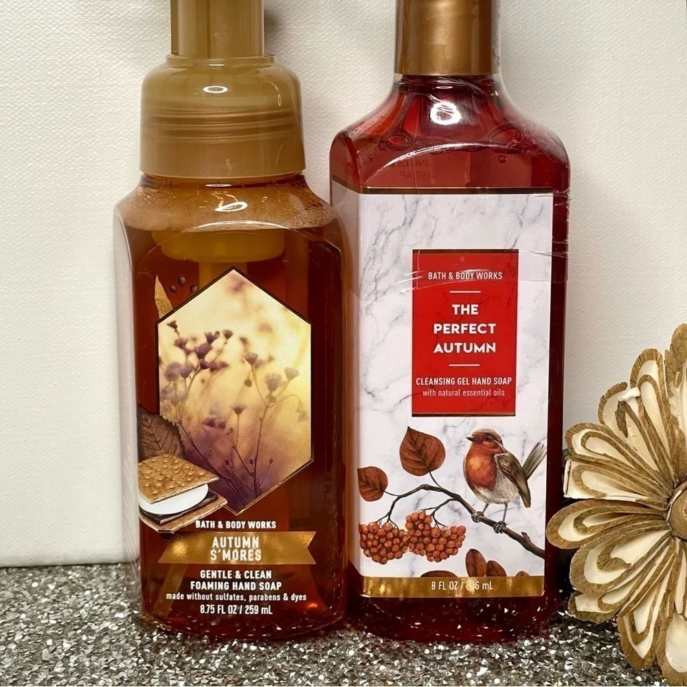 Bath & Body Works Hand Soap Autumn S’mores & The Perfect Autumn Nwt